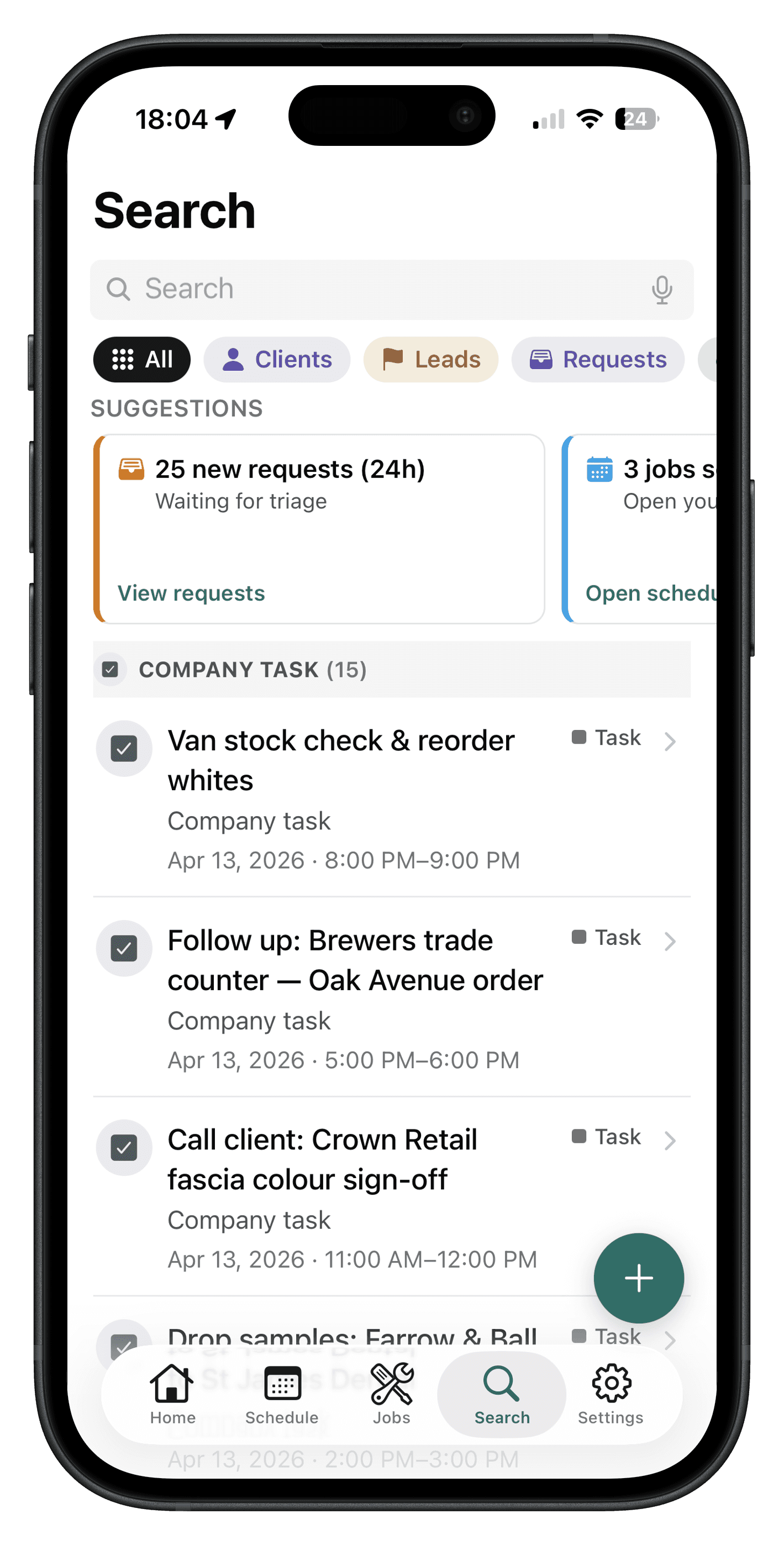 Jomioz mobile app for the field