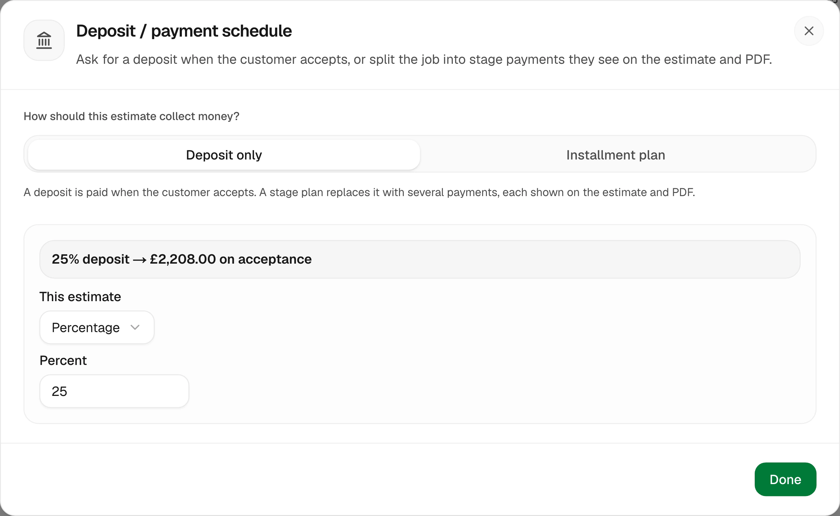 Set it per job